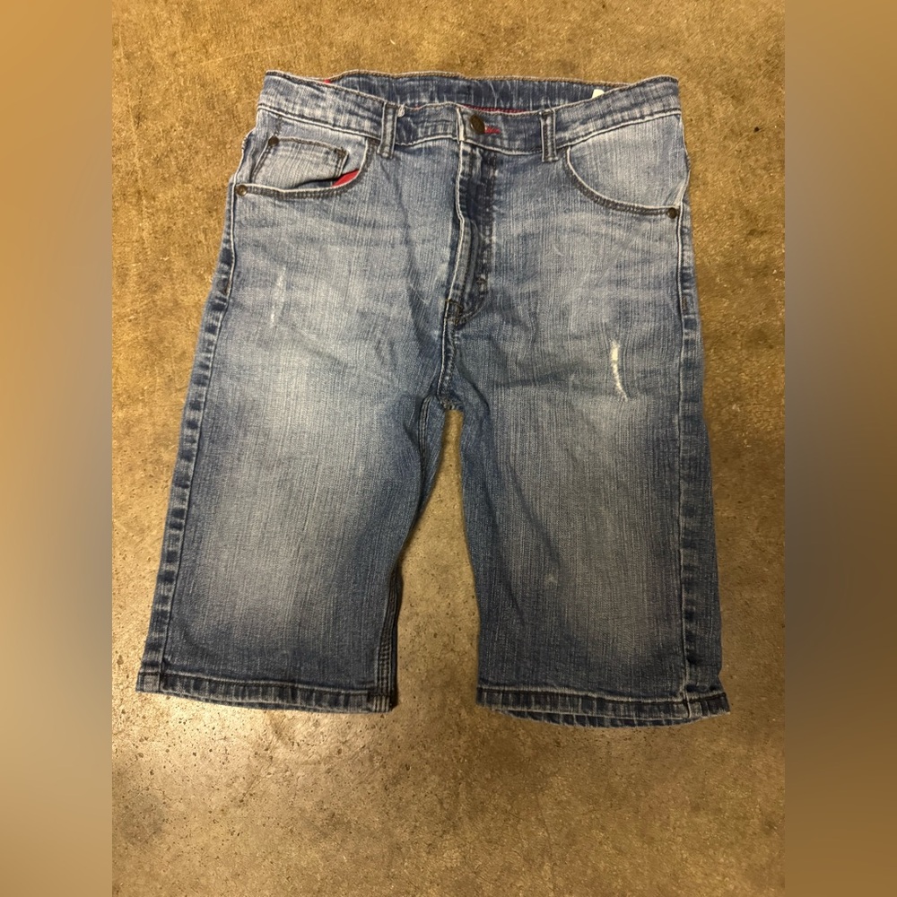 Boys size 18 regular Blue Denim Shorts